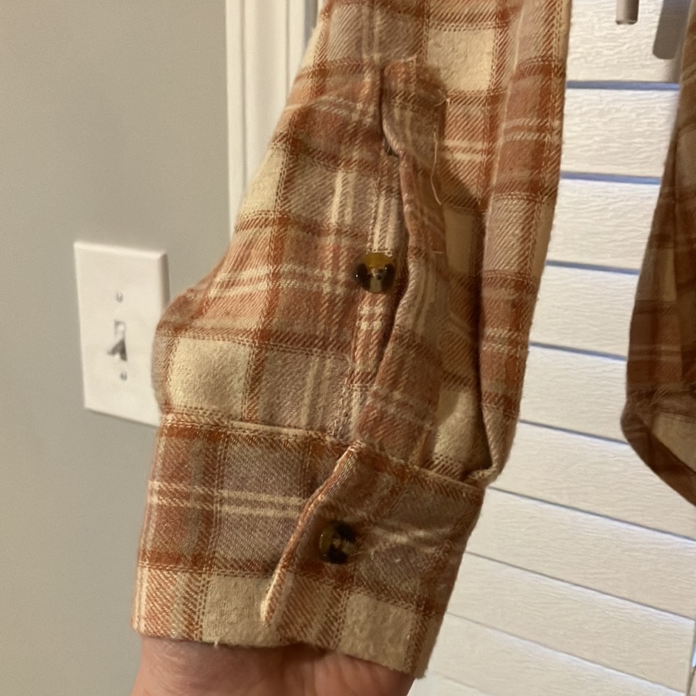 Flannel Lace Button Down - Picture 5 of 12